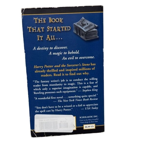 Harry Potter And The Sorcerers Stone Paperback Book By J.K. Rowling - Picture 2 of 4
